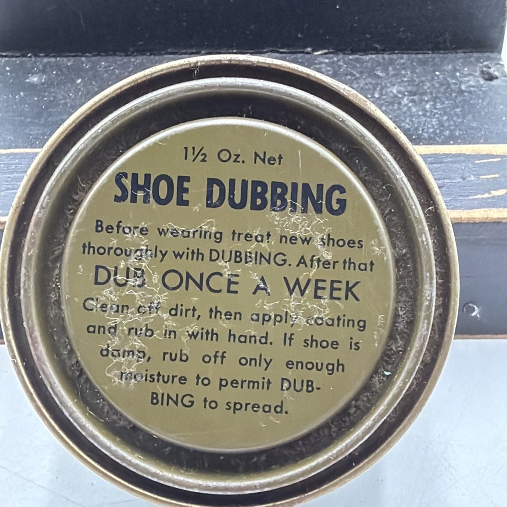 VIETNAM ERA US Army Can of Shoe or Boot Dubbing Compound 1.5 OZ